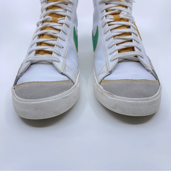 Nike Blazer Mid 77 Rayguns Color White/Green/Yellow SZ 11.5 Flip Flop Swoosh - Picture 4 of 12